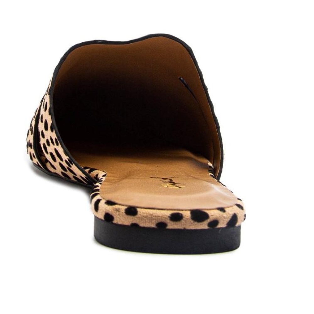 Cut Out Leopard Mule Slide - Picture 3 of 4